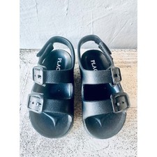 The children's place Black Toddler Sandals Adjustable Buckle Straps Casual Shoes Unisex Children's Casual Shoes price