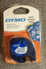 NEW SEALED DYMO LT LetraTag WHITE Plastic Refill Tape Cartridge 91331 Cartridge Refill Products price