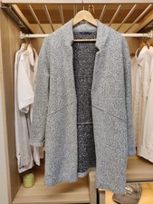 MARKS & SPENCER COATIGAN JACKET GREY MARL UK 12 NON-FASTEN KNIT LONG coat WOMENS Long Coat price