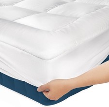 Luxury Mattress Topper Pillowtop Bedding Mat Pad Fitted Cover Underlay All Sizes Bedspread price