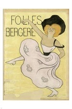 FOLIES BERGERE vintage ad poster LEONETTO CAPPIELLO french dance 20x30 HOT Armchair & Bergere price