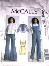 McCalls M8008 - Misses' Top, Romper and Overalls Size A5 6-8-10-12-14 Women's Jumpsuit and Dungarees price