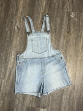 Universal Thread Women's Denim Boyfriend Shortalls Light Wash Size 6 Beach Fun Women's Jumpsuit and Dungarees price