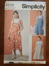 Simplicity S3125 Misses' Knit Tops, Overalls and Jumper, Size: K5 (8-16) NEW UC Women's Jumpsuit and Dungarees price