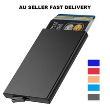 Credit Card Wallet RFID Blocking Aluminum Business Card Holder Pop-up Card Case Unisex Card Holder price