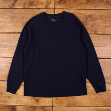 LL Bean T-Shirt L Mens 00s Blue Crewneck Sweatshirt Navy Long Sleeve T-Shirt & Sweatshirt (Outdoor) price