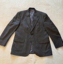 Chaps Men's Suit Jacket Size 42 Short Gray 100% Wool Blazer Sport Coat 42S Men's Suit price