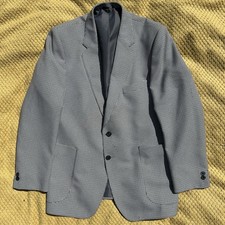 St Michael’s Blazers Men’s 42 Short Grey Striped VTG M & S Suit Jacket Made UK Men's Suit price