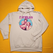 The Golden Girls Pull Over Hoodie Beige Sweatshirt Stay Golden Graphic Medium Girls' Sweatshirt price