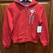 Phila. Phillies Girls Sweatshirt Youth Size 10/12 Medium NWT Girls' Sweatshirt price
