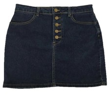 FOREVER 21 Denim Jean Skirt Button Up Womens Size M Jeans / Denim Skirt price