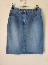 NY Jeans Denim Knee Length Skirt Size 4 UK 8 y2k indie sleaze Jeans / Denim Skirt price