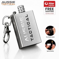 Tactical Match Box Lighter Survival Fire Starter Flint With KeyChain EDC Light Lighter price