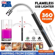 Electric Rechargeable Flameless USB Lighter Candle BBQ Windproof Kitchen Tool Lighter price