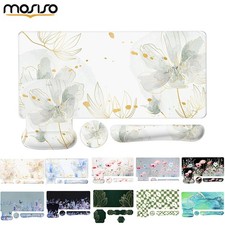 MOSISO Desk Pad Mat Keyboard Mouse Pad Set Large Gaming Mouse Pad & Wrist Rest Desk Pad Set price