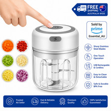 Mini USB Rechargeable Food Processor, Vegetable Garlic Chopper, Meat Grinder AU Choppers / Food Processors price