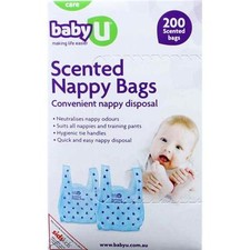 BABY U scented nappy sacks bags 200 disposable nappy disposal Nappy Disposal Bags price