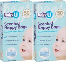 BabyU Scented Nappy Bags ; Convenient nappy disposal ; Neutralises nappy odour Nappy Disposal Bags price