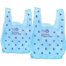 BABY U Scented Nappy Sacks Bags 50 disposable dog cat puppy poo small bin liner Nappy Disposal Bags price