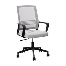 Artiss Mesh Office Chair Computer Gaming Desk Chairs Work Study Mid Back Grey Office Work Chair price