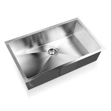 Cefito Kitchen Sink 70X45CM Stainless Steel Basin Single Bowl Silver Sink price