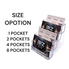 Acrylic Business Card Holder with Multi Pockets Business Card Holder price