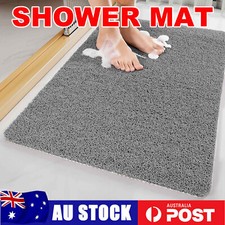 Shower Rug Anti Slip Loofah Bathroom Bath Mat Carpet Water Drains Non Slip AU Bathroom Rug price
