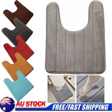 Non Slip Toilet Mat U Shaped Bathroom Rug Washable Bath Pedestal Pad Memory Foam Bathroom Rug price