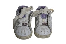 Sketchers White Purple Baby Sneakers Kids Shoe Size 4 Months Baby Shoes price