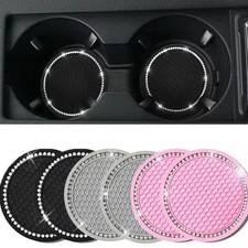 2x Black Bling Car Cup Holder Universal Anti-Slip Insert Coaster Car Accessories Coaster price