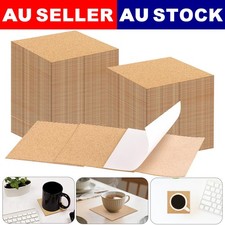 Up To 100PCS Square Cork Coasters Self-Adhesive Cork Mats DIY Coasters Craft DIY Coaster price