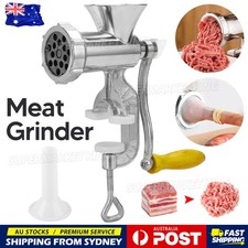 Manual Kitchen Meat Grinder Mincer Stuffer Table Hand Sausage Filler Maker AU Meat Grinders price