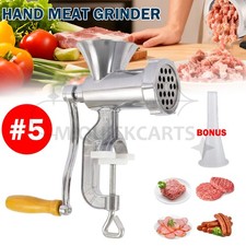 Manual Kitchen Meat Grinder Mincer Stuffer Table Hand Sausage Filler Maker AU Meat Grinders price