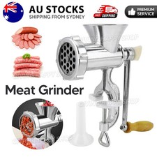Manual Kitchen Meat Grinder Mincer Stuffer Table Hand Sausage Filler Maker AU Meat Grinders price