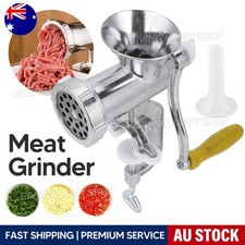 Manual Kitchen Meat Grinder Mincer Stuffer Table Hand Sausage Filler Maker AUS Meat Grinders price