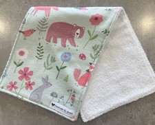 Baby Burp Cloths Cotton Flannel Double Towel Backed Animals Free Post Absorbent Baby Towel price