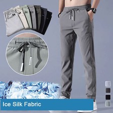 Men‘s Fast Dry Stretch Pants High Elastic Waist Business Casual Outdoor Trousers Outdoor Trousers price