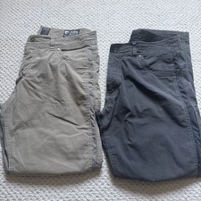 Kuhl Mens 36x30 Radikl Pants Stretch Knit Outdoor Hiking Charcoal Green  Bundle Outdoor Trousers price
