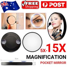 5/10/15X Magnifying Makeup Mirror Cosmetic Beauty Compact Shaving Round Suction Makeup Mirror price