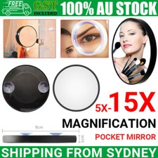 5/10/15X Magnifying Makeup Mirror Cosmetic Beauty Compact Shaving Round Suction Makeup Mirror price