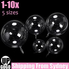 1x/10x 33/45/90cm Clear Round Giant BOBO Balloon Bubble Birthday Wedding Party Birthday & Party price