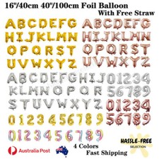 40cm/100cm Letter Alphabet Number Foil Balloon Birthday Party Wedding Decoration Birthday & Party price