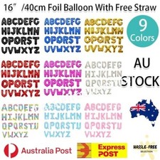 16'' 40cm Letter Alphabet Number Foil Balloon Birthday Party Wedding Decoration Birthday & Party price