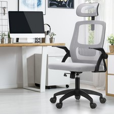 Oikiture Mesh Office Chair Executive Fabric Gaming Seat Racing Computer BKGY Executive Chair price