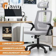 Oikiture Mesh Office Chair Executive Fabric Gaming Seat Racing Tilt Computer BKG Executive Chair price