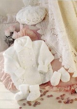Double-breasted cardigan coat beret booties copy Baby knitting pattern 8 ply Baby Coat price