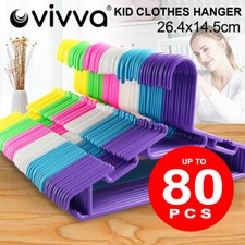10-80PCS 6 Coloured Kids Clothes Hanger Children Coat Hangers Baby Coat Rack Baby Coat price