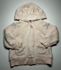 Carter’s Light Pink Hooded Baby Jacket W/ Bear Ears & Pockets Size 9 M Baby Coat price