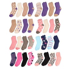 Women's Fuzzy Home Socks 4 Pairs Anti Slip Grip Warm Soft Lounge Slipper Socks Women's Slipper Socks price