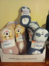 Non Slip Women's Sherpa Lined Socks New Size 5-10 Women's Slipper Socks price